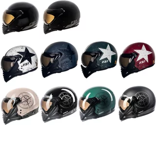Capacete moto com duas viseiras juntas Peels F21