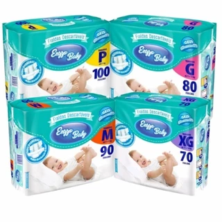 Fraldas Descartáveis Atacado Barato Enzzo Baby Pacotão Todos os tamanhos em Oferta na Shopee