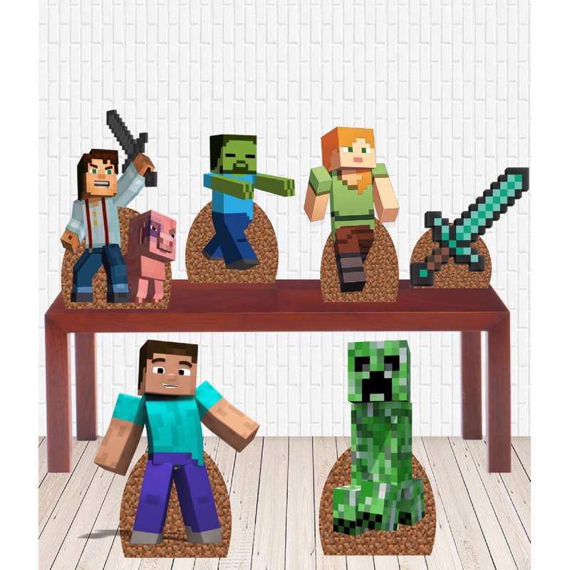 KIT DISPLAY MINECRAFT | Shopee Brasil