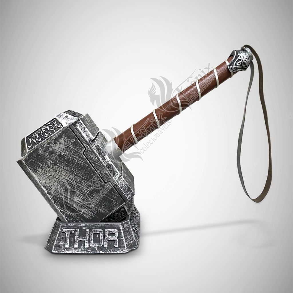 Martelo Thor Mjolnir Escala 1:1 Tamanho Real Marvel Cosplay vingadores