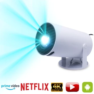 Mini Projetor 4K Bluetooth Full HD 1080p 60fps WiFi 5G USB HDMI Airplay Miracast Android 2000 lúmens Smart Filmes Cinema
