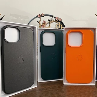 Case Couro De Luxo Carregamento Magnético Sem Fio 14 14 PRO 14 PRO MAX 15 15 pro max