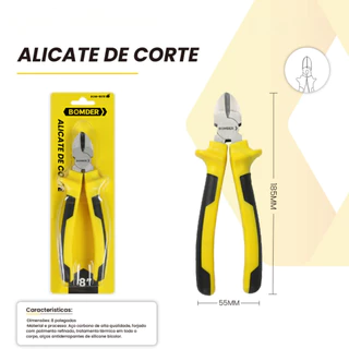 Alicate De Corte Diagonal 8 Polegadas 185mm Multiuso Profissional