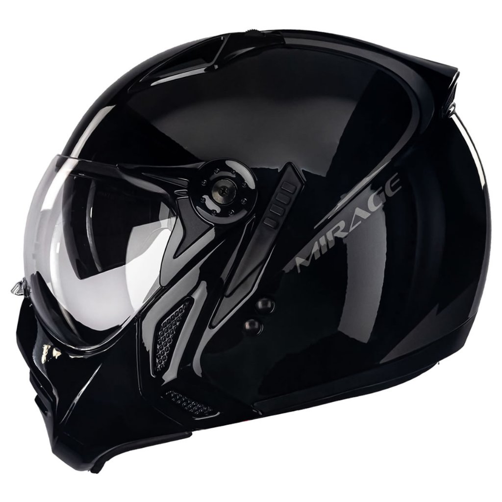Capacete moto multi-modular Peels Mirage Classic Preto Brilhante