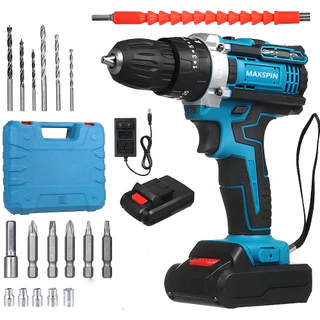 Parafusadeira Furadeira 26V 2 Baterias Com Maleta MaxSpin Completo