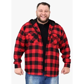Camisa Xadrez G1 Ao G4 Com Toca Flanela Quente Pluz Size