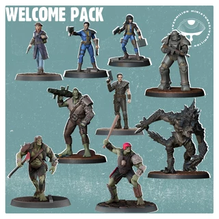 Miniaturas Fallout Wasteland Warfare Welcome Pack Vermilion Miniatures
