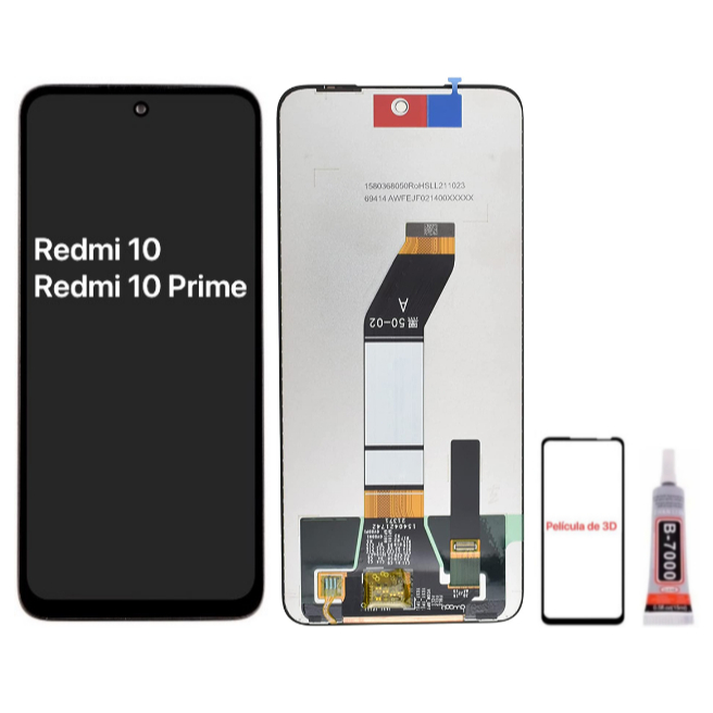 Pour Xiaomi Redmi 10 Prime 21061119BI Écran Tactile Numériseur LCD Assemblage