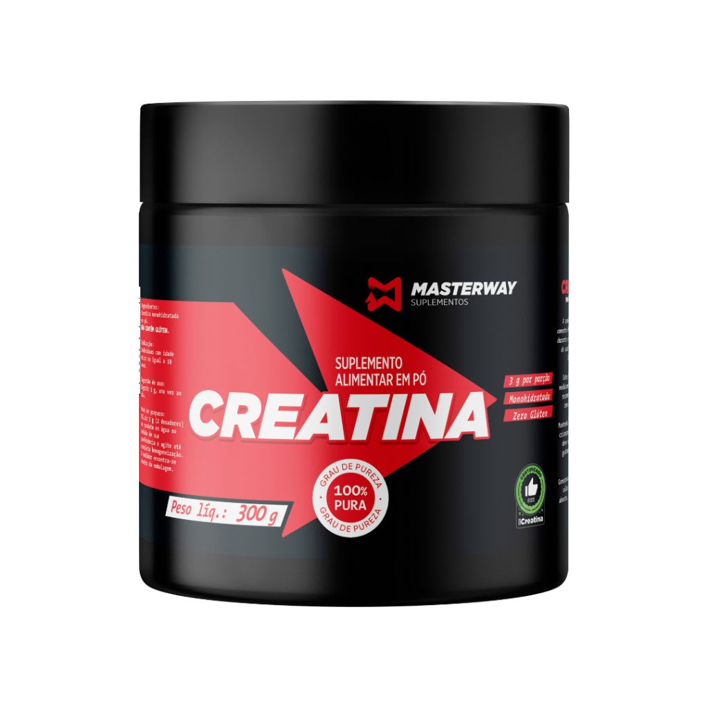 Suplemento Em Pó Masterway Creatina 100% Pura Pote 300g