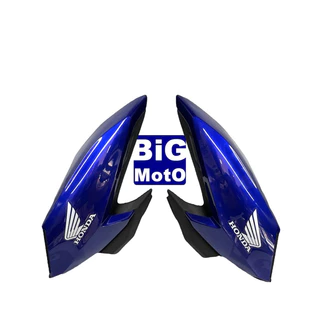 Par Aba do tanque CG Fan 160 2022/2023 Azul perolizado caraiva com complemento + Parafusos
