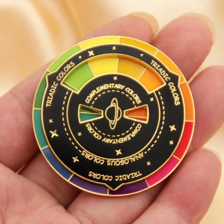 Pin Círculo Cromático - Lindo, Funcional e Educativo - 2 cores disponíveis