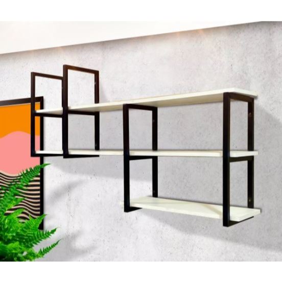 Prateleira Industrial Design Escritório Quarto Sala Cozinha Decoração Organização