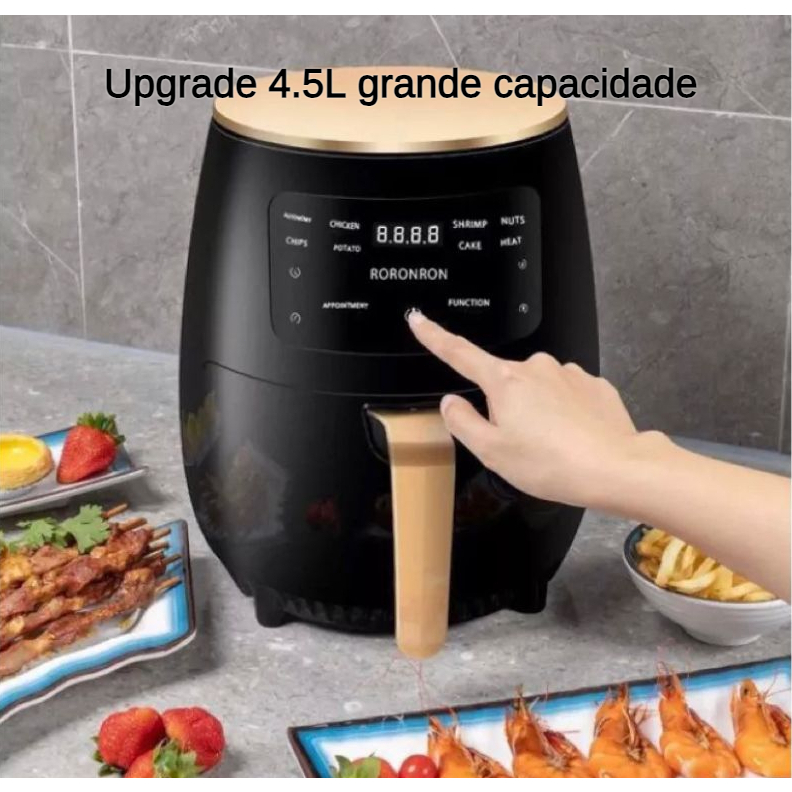 Innovatech 1400w Fritadeira Air Fryer 4.5 Litros elétrica Fritadeira Eletrica Sem Oleo
