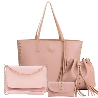 Bolsa feminina KIT 4 PEÇAS bolsas bag e tiracolo envio imediato