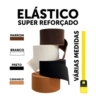 ELASTICO SUPER REFORÇADO 100 MM  CORES E TAMANHOS A ESCOLHER em Oferta na Shopee