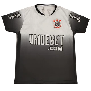 Camisa Corinthians Degradê Futebol Camisa Do Timão Corinthians Adulto Pronta Entrega