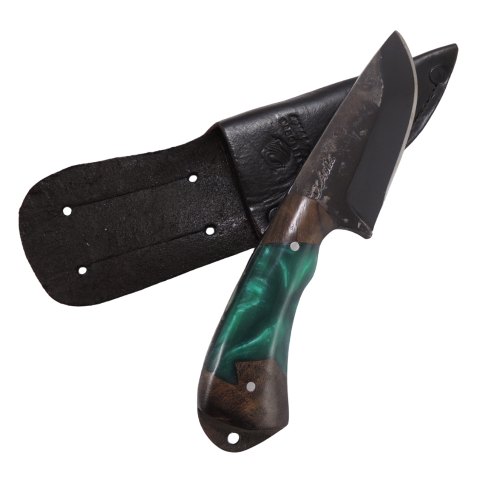 Faca Artesanal Davila EDC - Aço Carbono 5160 Monobloco com Bainha - Tam 4