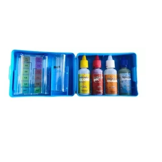 Kit Teste 3x1 Limpeza Piscina 3 Em 1 Ph Cloro Alcalinidade