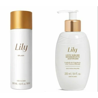 Splash ou leite sublime LILY PERFUMADA O BOTICARIO