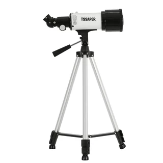 Telescópio astronômico Refrator luneta Distância focal 400mm E Objetiva 70mm com case Tssaper TLES47 em Oferta na Shopee