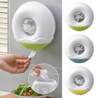 Porta Sacolas de Mercado Organizador Puxa Saco Dispenser de Plastico Formato de Donuts Com Tampa