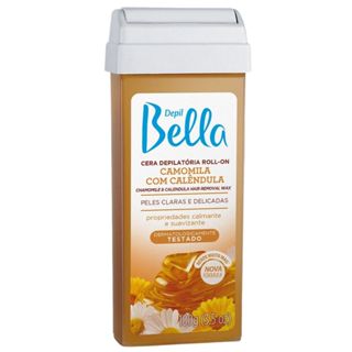 Refil Cera Depilatória Roll-On Camomila Com Calêndula Depil Bella 100 g