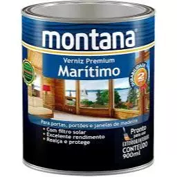 Verniz Premium Marítimo Natural Montana 0,9L Madeira
