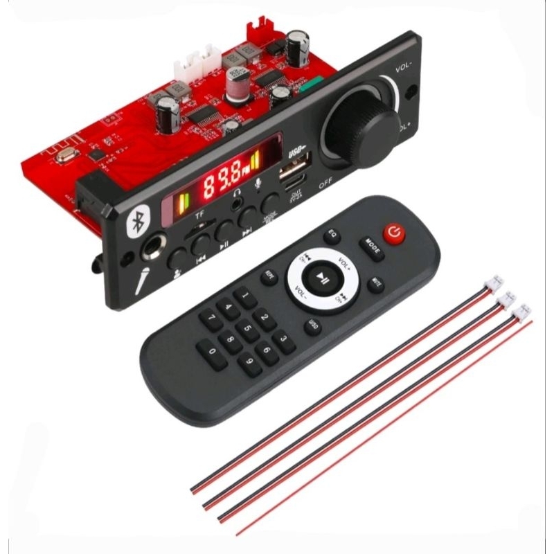 Placa Decodificadora Amplificada 160w 80w+80w Usb Bluetooth Tf Fm P2
