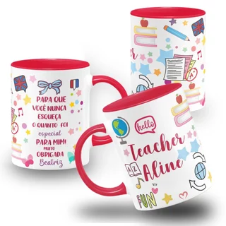 Caneca Profissão Professor Inglês Theacher Agradecimento
