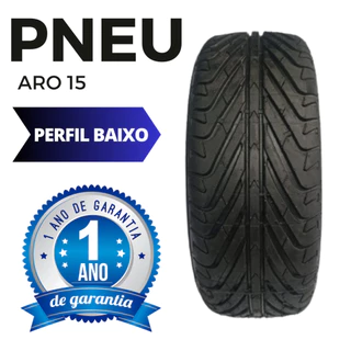Pneu aro 15 perfil baixo 195-50-15 Primeira linha IN 002344/2016