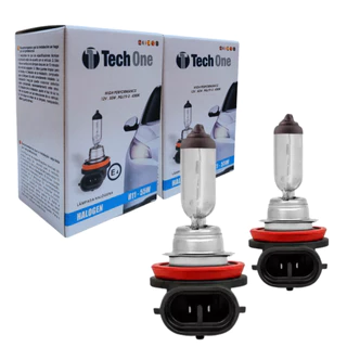 Kit 2 Lampada Halogena 12v Techone Caixinha 4300k H11 55w