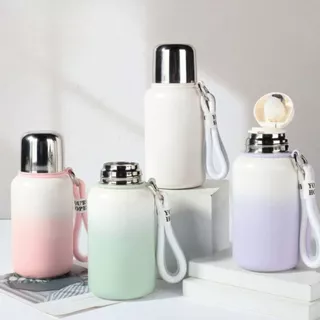 Garrafa Térmica 500ml Inox Com Tampa Luminario Com Alça de Mão Frio & Quente