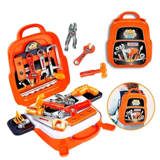 Kit Maleta De Ferramentas Infantil 22 Peças Brinquedo Construtor Educativo e Didático para Meninos