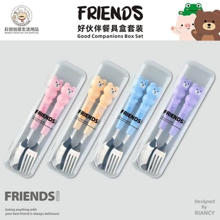 Decorativo Cute Cartoon Talheres De Aço Inoxidável Garfo Colher De Mesa Para Crianças Suprimentos Escolares em Oferta na Shopee