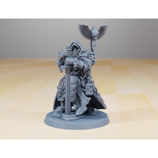 Miniatura de warhammer inquisitor com cervobot