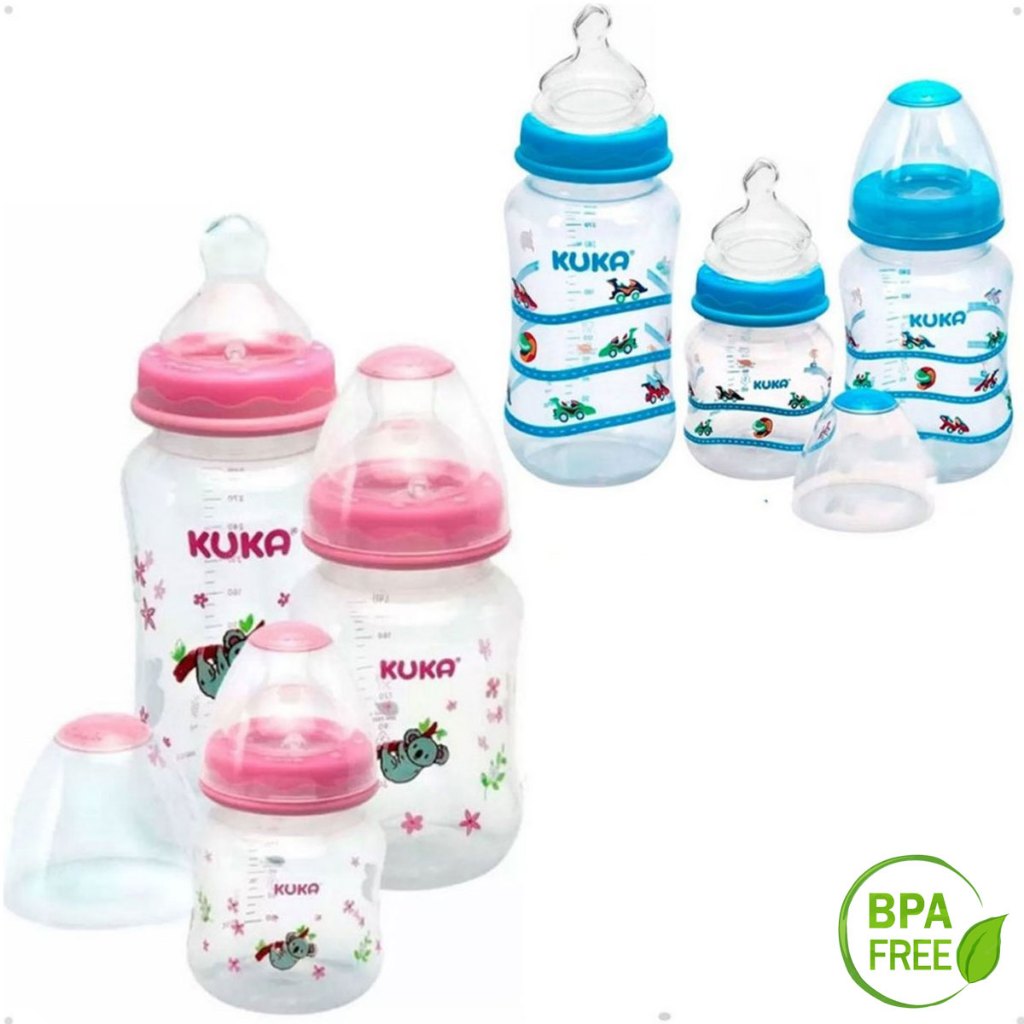 kue(3品)M.L size Kit 3 Mamadeira Kuka Big Natural 150ml 240ml 330ml Menino