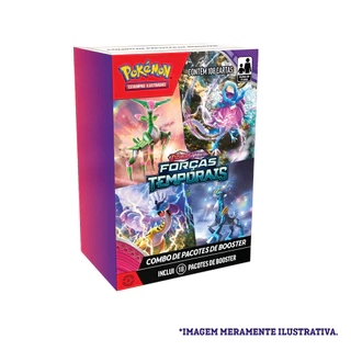 Mini Display Pokémon Com 18 Booster Ev05 Forças Temporais