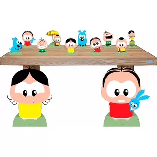 Kit Festa - Turma Da Monica Toys 8 Mesa 2 De Chão Para Decoração