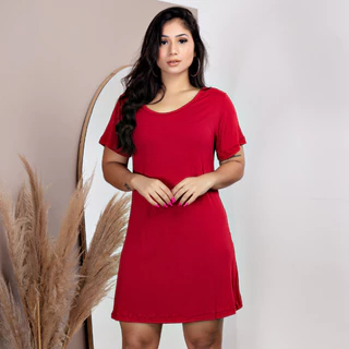 Camisao Vestido Casual Feminino Camisetao camisão Vistido Evangelico