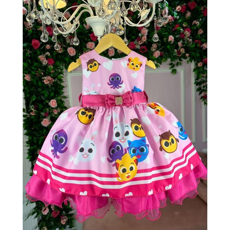 Vestido bolofofos menina 1 ano | Shopee Brasil