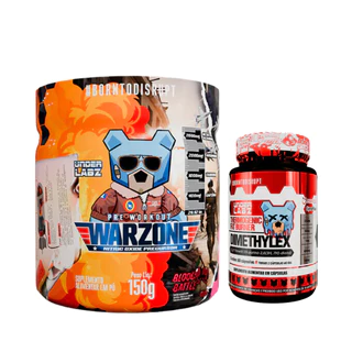 Warzone Com Pump Matrix - Pré Treino 150g Under Labz + Dimethylex - 60 Cáps - Under Labz