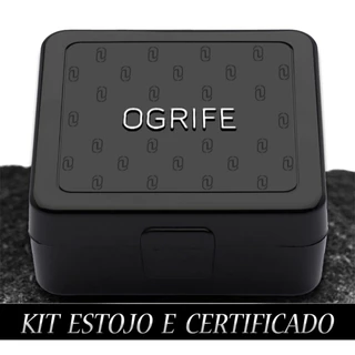 Conjunto Masculino Cordao Baiano E Pulseira Cj-13 Aco Inox + Estojo OGrife