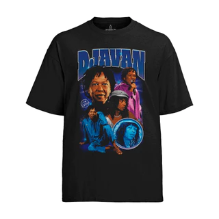 Camiseta Algodão Unissex Tshirt Djavan Azul