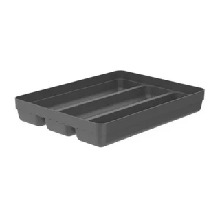 Organizador De Utensílios Talheres Para Gaveta Cozinha Logic Chumbo Ou