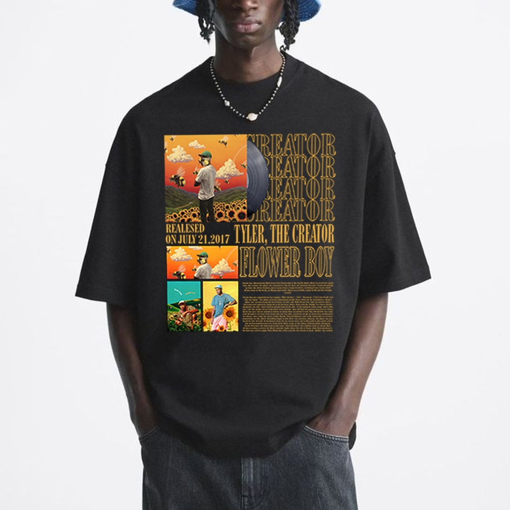 Camisa camiseta t-shirt básica "Tyler the creator, Flower boy"