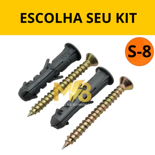 ESCOLHA SEU KIT PARAFUSO PHILLIPS COM BUCHAS S8 COM ANEL