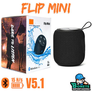 Flip Mini Caixa Caixinha De Som Portátil Bluetooth com Rádio FM