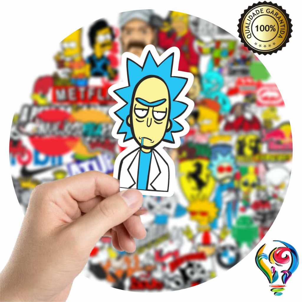 Adesivo Rick Sanchez Sticker Para Bike Skate Moto Capacete Carro ...
