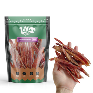 Petisco Natural Desidratado Para Cachorro Pet Filézinho Suíno 100g - LUV Petiscos em Oferta na Shopee