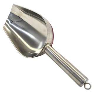 Pá Aço Inox Escovado Concha Pegador Dosadora Gelo Cereais Grãos